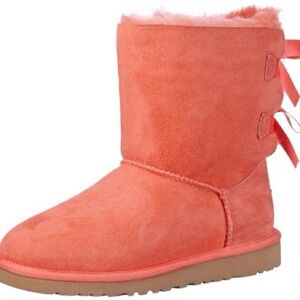 UGG Australia Girls Bailey Bow Boots – Shrimp (Size 4)